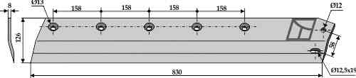 Right lateral knife fitting for Redrock 100 083 R