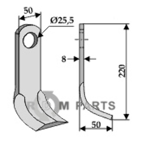 RDM Parts Y-blade fitting for Rivierre Casalis B 225016