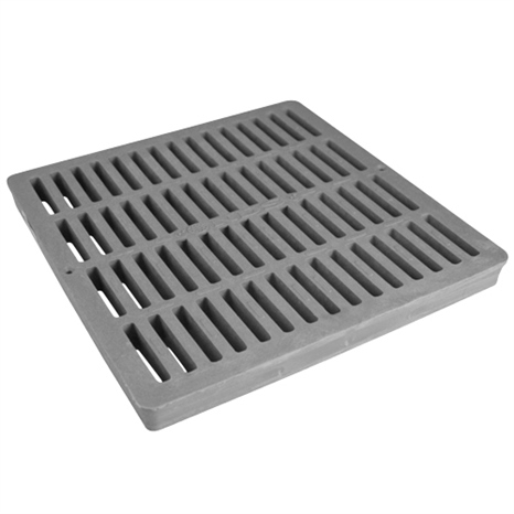 Square grate - 12" gray