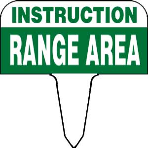 Sign - instruction range area