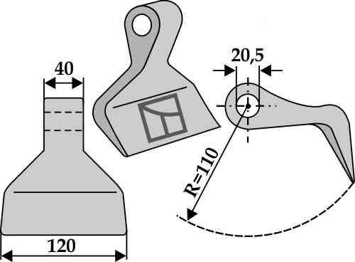 RDM Parts Pruning hammer fitting for Kuhn JX138919