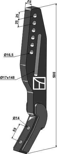 Tiefenlockerer-Zinken ?SL/ST? geeignet für Simba P13012 Tiefenlockerer-Zinken ?SL/ST? geeignet für Simba P13012