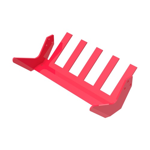 Cuchilla para césped - 16 x 1/4 x 2-1/2 roca con 5 dedos