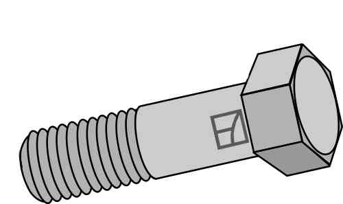 Zeskantbout met fijne draad - M12x1,25 - 12.9 passend voor Amazone 0349100