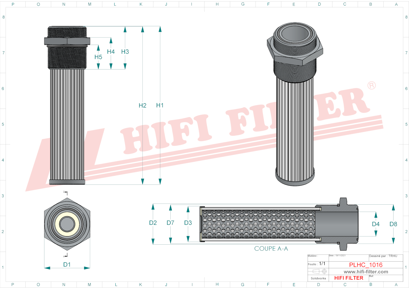 Hydraulic filter passend voor mann hd 6013