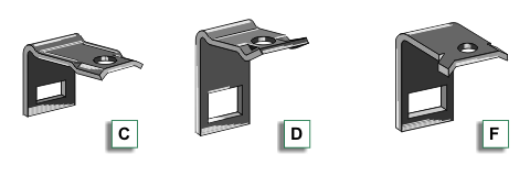 Clamps for big harrow tines Clamps for big harrow tines