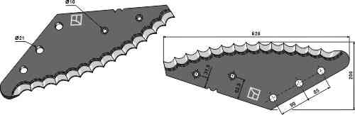 Food mixer knives
