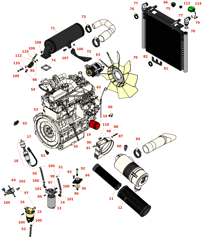 Toro Groundsmaster 4100-D Engine