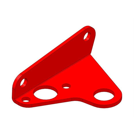 Bracket - red - lh
