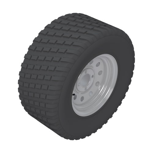 R127-9519 tire & wheel - 24x9.50-12 (4 ply) tu... 