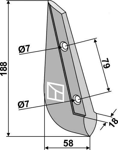 Metal seed share fitting for Isaria S-14382 (Alt)  60313140015 (Neu)