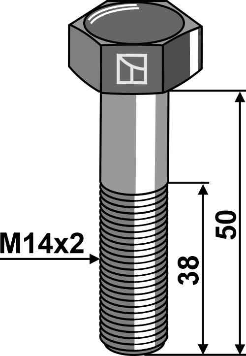 Shear bolt M14 without nut