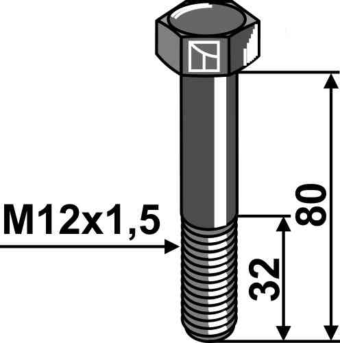 Bolt m12x1,5x80 - 10.9 63-1280-2