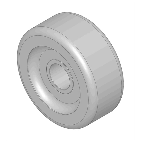 Wheel - rubber fits v-cut unit Wheel - rubber fits v-cut unit