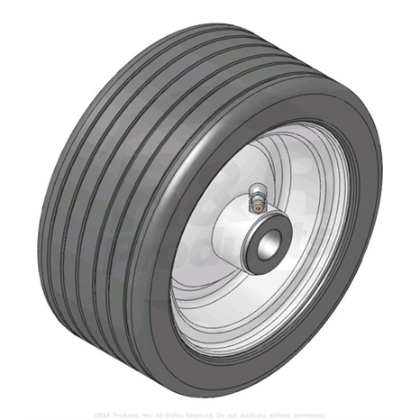 Wheel assy - 8 x 3.50 solid