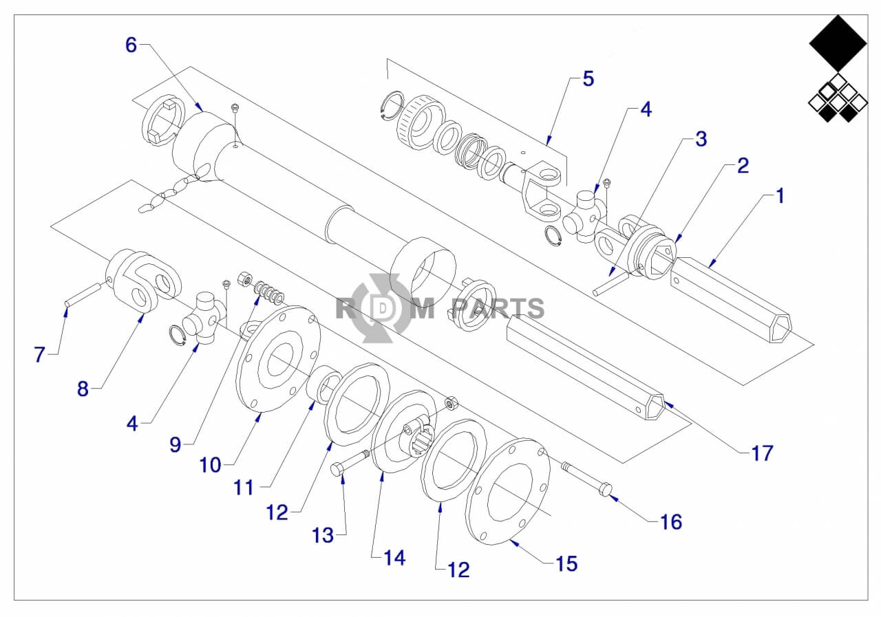 Replacement parts for VD7516 PTO