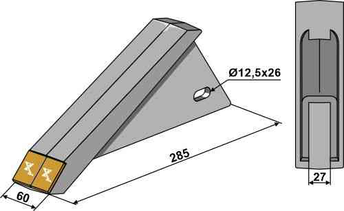 Scharspitze - Hartmetall geeignet für Hatzenbichler 9514