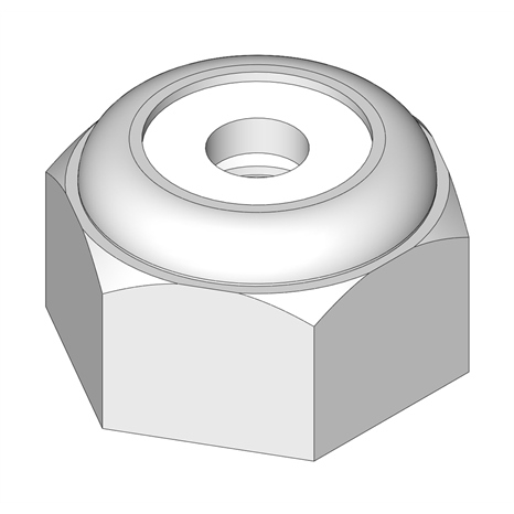 Nut - 10-32 nylon lock