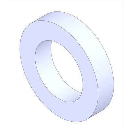 Washer - castor wheel shaft
