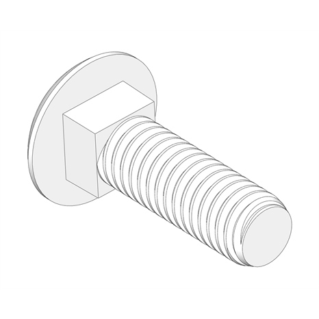 Bolt - carriage 3/8-16 x 1-1/4 Bolt - carriage 3/8-16 x 1-1/4