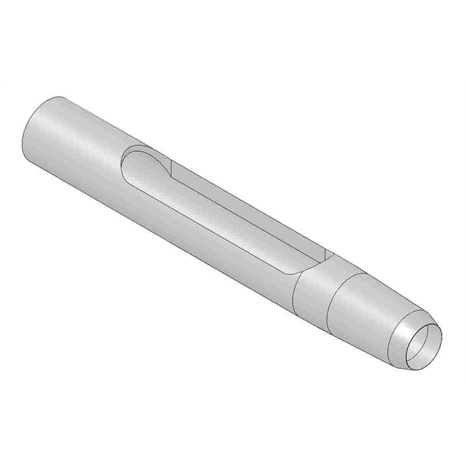 Alloy hollow side-eject tine - .750mt x 5.550l x .670od