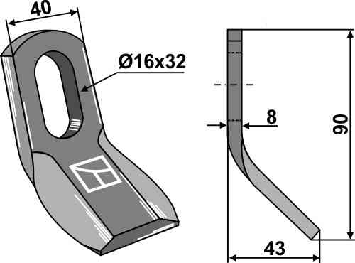 RDM Parts Y-kniv