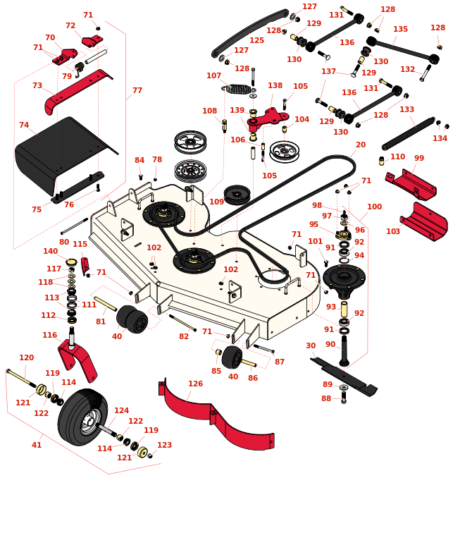 Toro Z Master Professional 6000 48in Side Discharge Deck