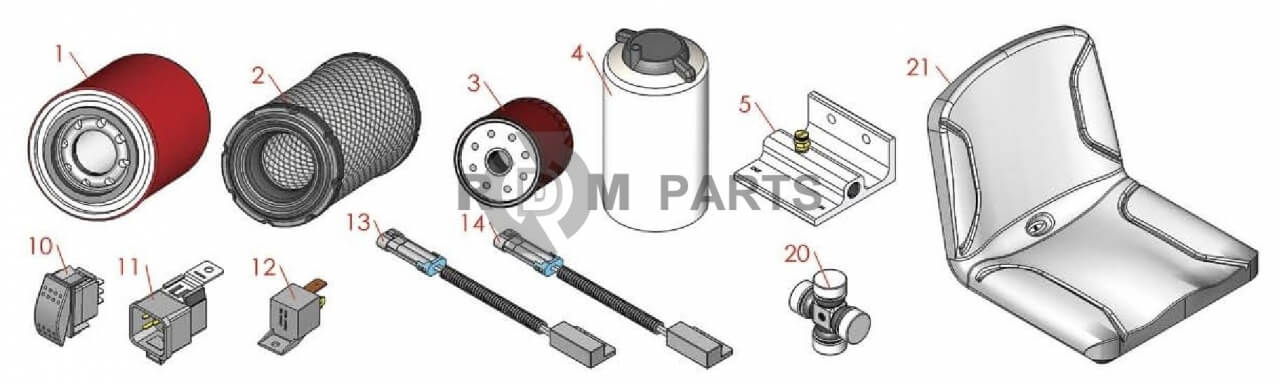 Replacement parts for Toro Workman HDX & HDX-D Parts