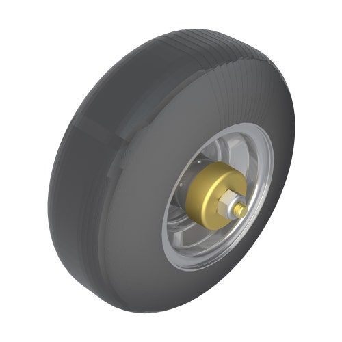 Wheel-tire and bearing assy