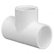 T-stuk - inwendig lijm x binnendraad - PVC drukfitting dunwandig