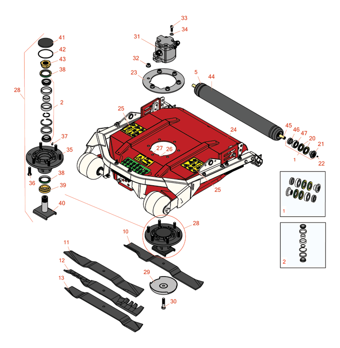 Mähdeckteile passend für Ihren Toro Groundmaster 4300-D