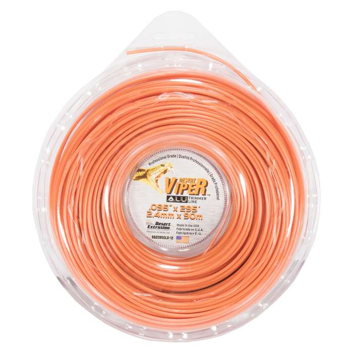 Trimmer line desert viper alu - large donut orange .095" / 2, 4 mm 295' / 90 m