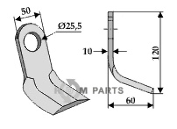 RDM Parts Y-mes passend voor Howard 222022424