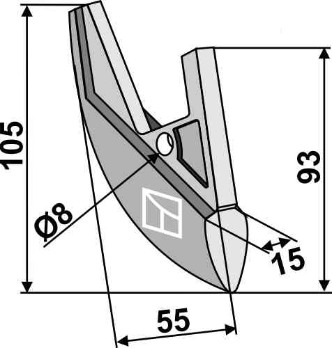 Metal seed share fitting for Nordsten 25085