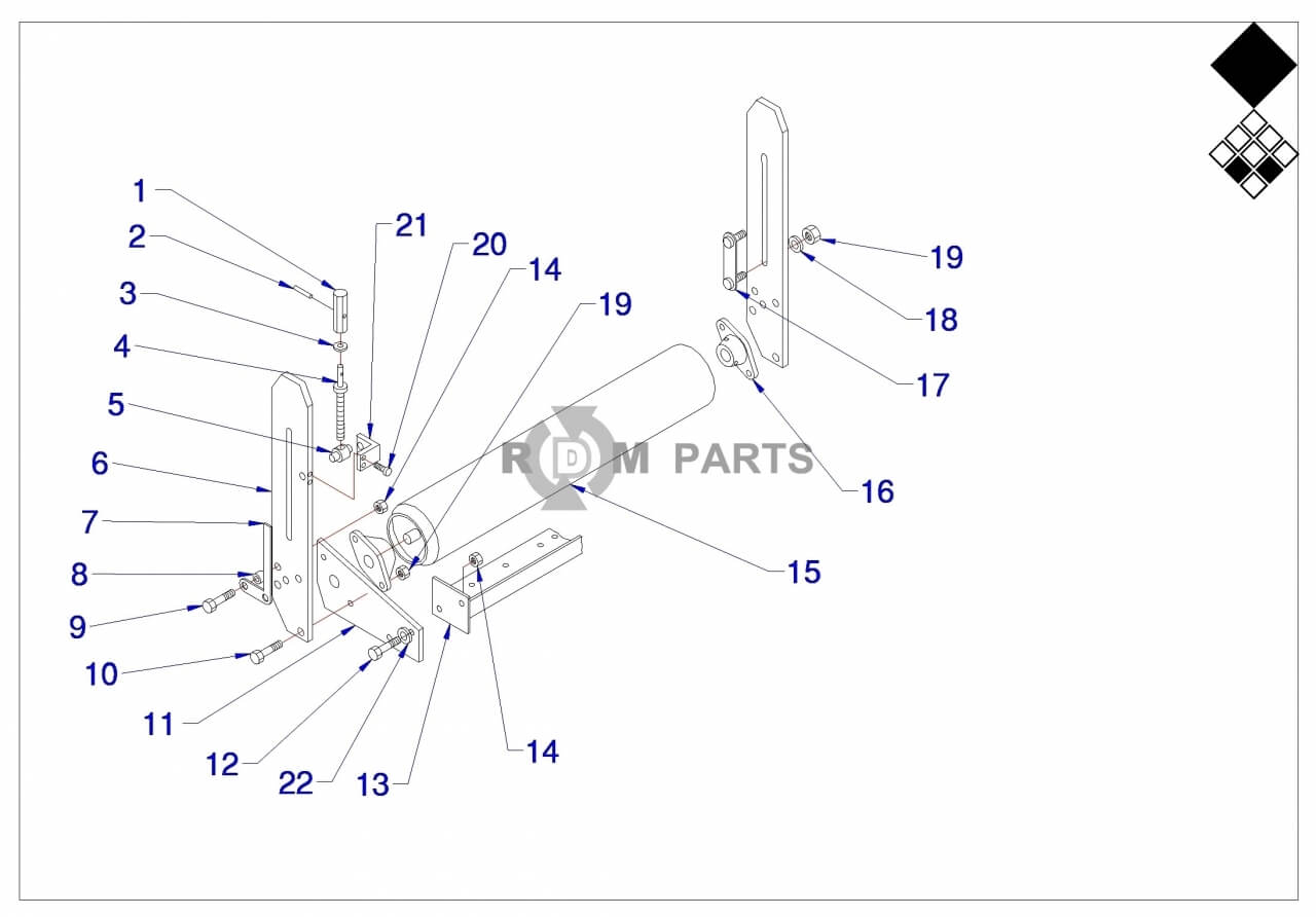 Replacement parts for VD7516 Voorrol