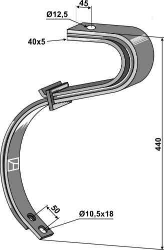 Tand - 2 1/2 bladen