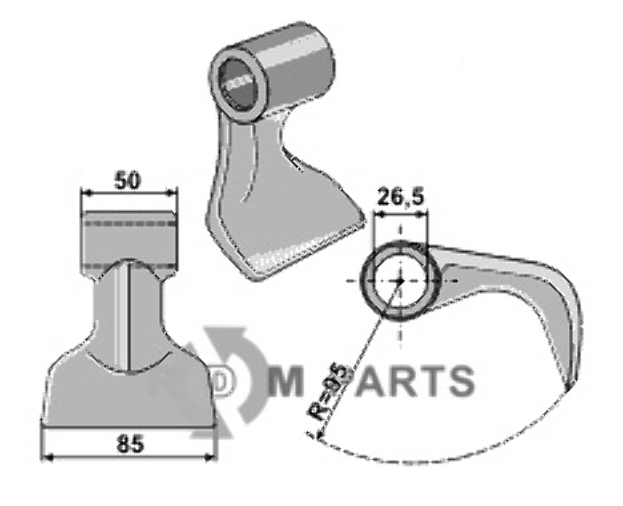 RDM Parts klepel van Peruzzo