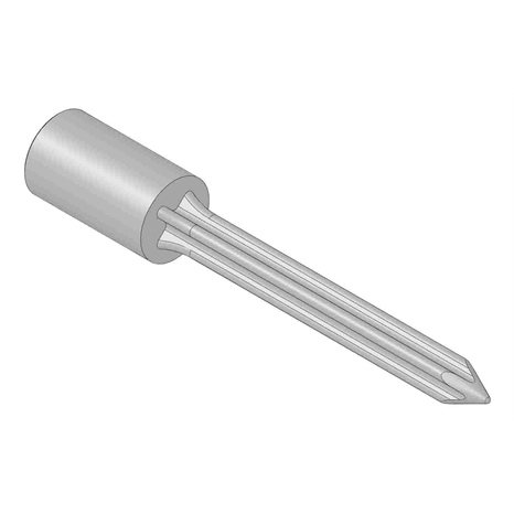 Alloy shatter tine - .730mt x 4.600l x .375 cross od