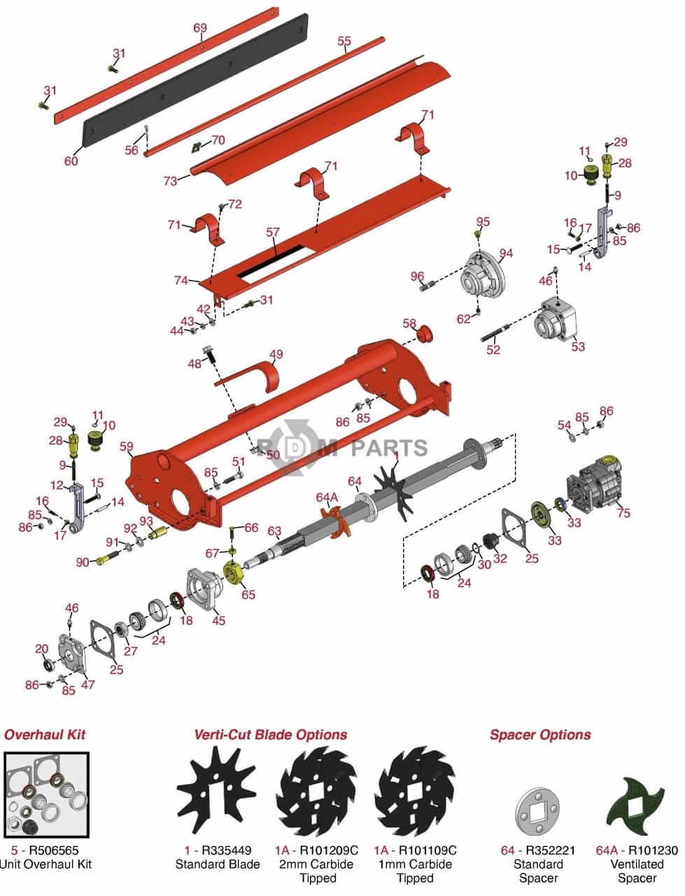 Replacement parts for Jacobsen LF-100, LF-123 & LF128 Verti-Cut Reel & Frames Replacement parts for Jacobsen LF-100, LF-123 & LF128 Verti-Cut Reel & Frames