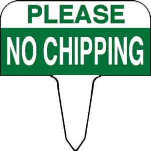 Sign - please no chipping