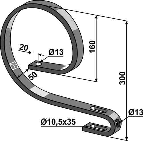 Spring fitting for Schmotzer 335584