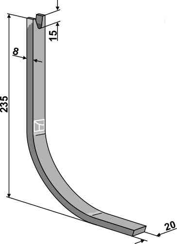 Skid for depth gauge