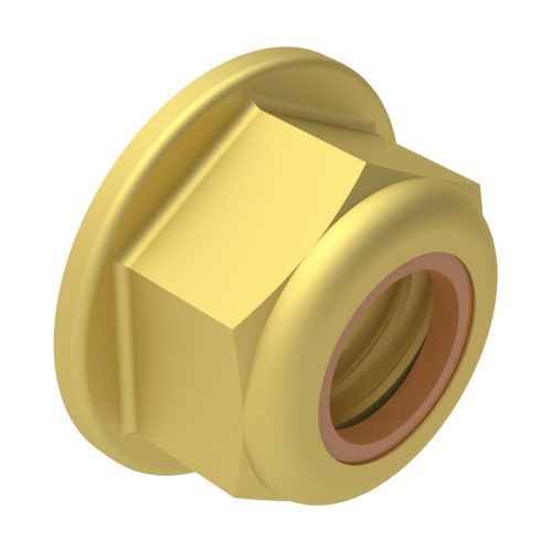 Locknut - 7/16-14 nylon hx fl
