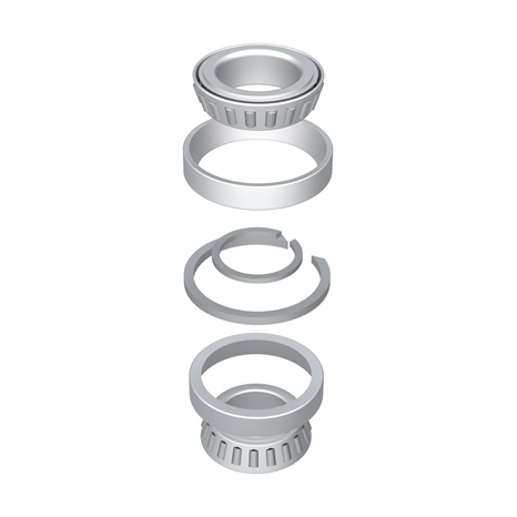 Bearing set w/retaining rings - spindle Bearing set w/retaining rings - spindle