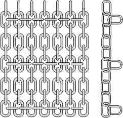 Mat made of chain 5 x 21 63-rÖt-03