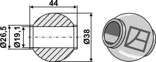 Kugel für Oberlenker-Fanghaken