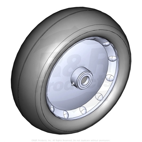Tire w/wheel assy - caster