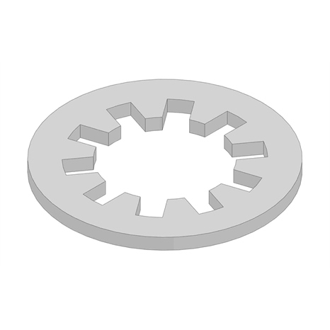 Washer-lock, 5/16 int star