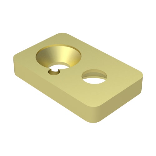 Placa - conjunto de veio deslocado