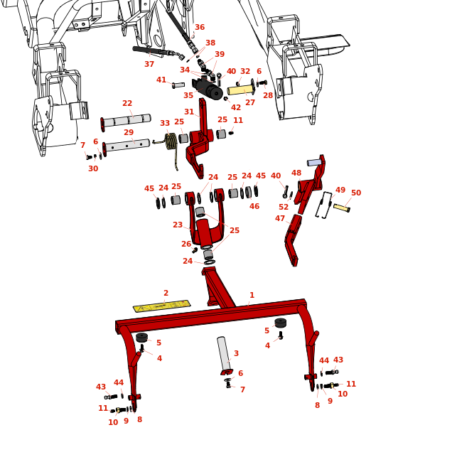 Toro Greensmaster 3050 Rear Pull Frame Toro Greensmaster 3050 Rear Pull Frame